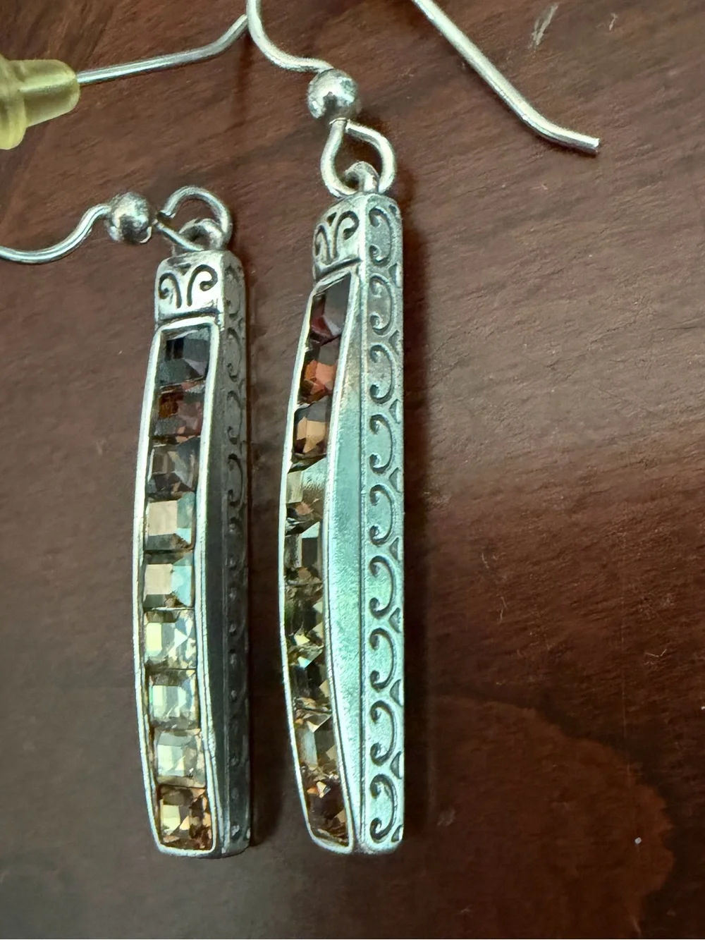 Brighton Retired Spectrum Topaz Hues French Wire Earrings